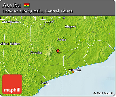 Physical Map of Aseibu