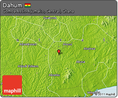 Physical Map of Dahum