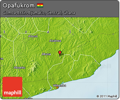 Physical Map of Opafukrom