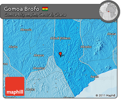 Political Map of Gomoa Brofo