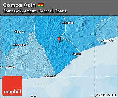 Political Map of Gomoa Asin