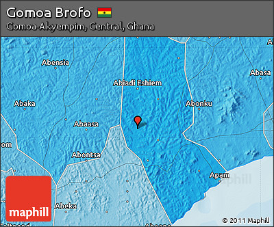 Political Map of Gomoa Brofo