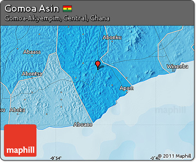 Political Map of Gomoa Asin