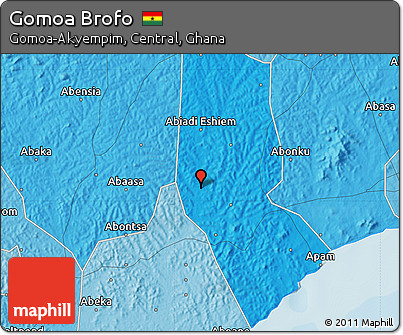 Political Map of Gomoa Brofo