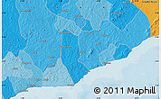 Political Map of the area around 5° 25' 24" N, 0° 46' 30" W