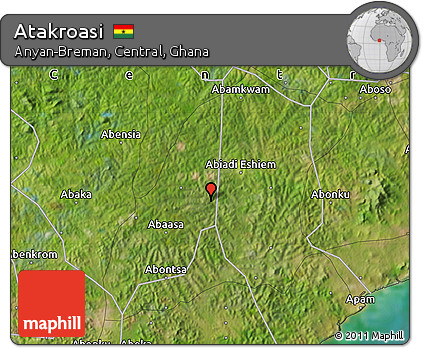 Satellite Map of Atakroasi