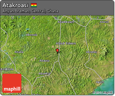 Satellite Map of Atakroasi