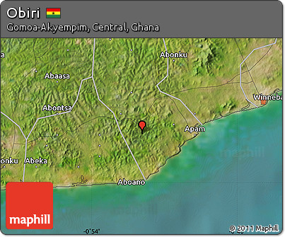 Satellite Map of Obiri