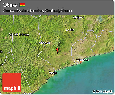 Satellite Map of Otaw