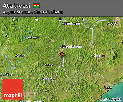 Satellite Map of Atakroasi