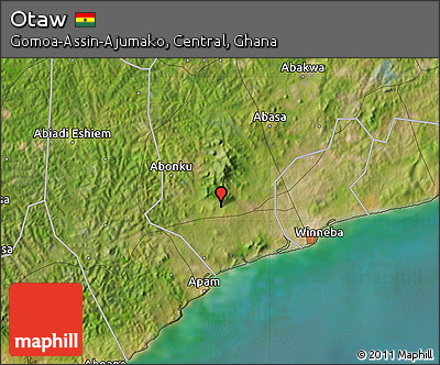 Satellite Map of Otaw