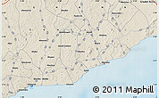 Shaded Relief Map of Apam