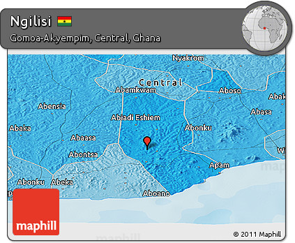 Political Panoramic Map of Ngilisi