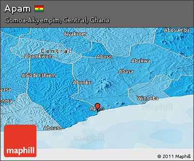 Political Panoramic Map of Apam