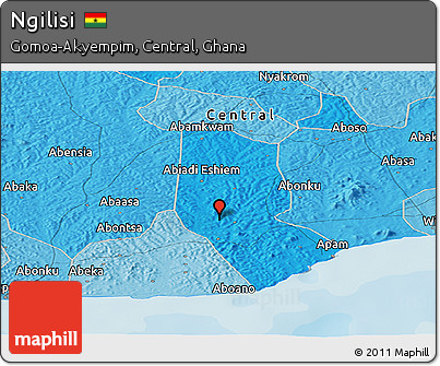Political Panoramic Map of Ngilisi
