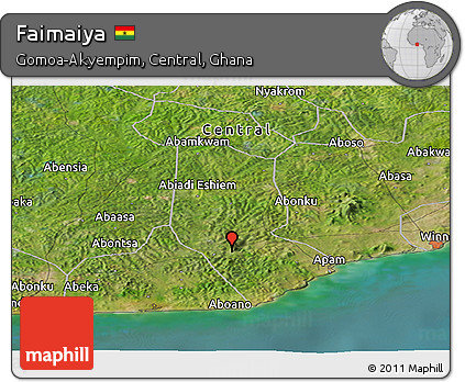 Satellite Panoramic Map of Faimaiya