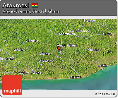 Satellite Panoramic Map of Atakroasi