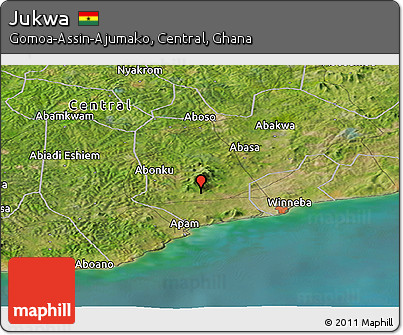 Satellite Panoramic Map of Jukwa