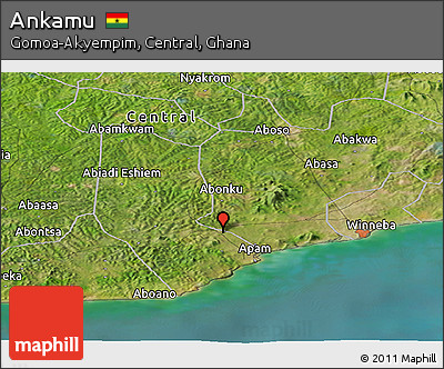 Satellite Panoramic Map of Ankamu