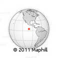 Outline Map of the Area around 5° 25' 24" N, 101° 4' 29" W, rectangular outline