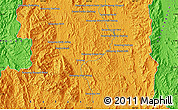 Political Map of the area around 5° 25' 24" N, 102° 4' 29" E