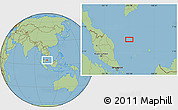 Savanna Style Location Map of the area around 5° 25' 24" N, 105° 28' 29" E
