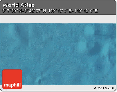Satellite 3D Map of the Area around 5° 25' 24" N, 109° 43' 29" E