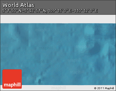 Satellite 3D Map of the Area around 5° 25' 24" N, 109° 43' 29" E
