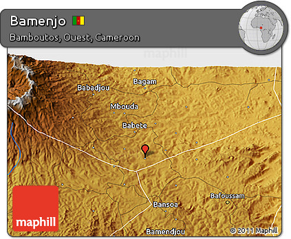 Physical 3D Map of Bamenjo