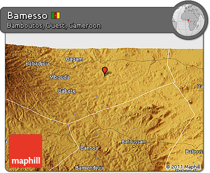 Physical 3D Map of Bamesso