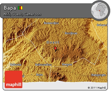 Physical 3D Map of Bapa