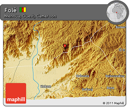 Physical 3D Map of Folé