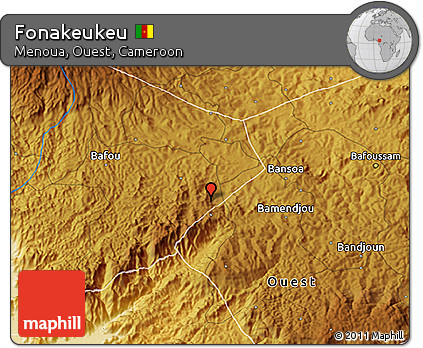 Physical 3D Map of Fonakeukeu