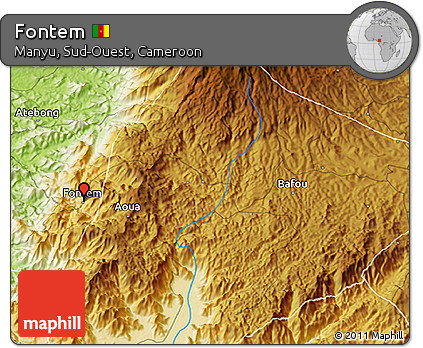 Physical 3D Map of Fontem
