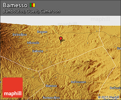 Physical 3D Map of Bamesso