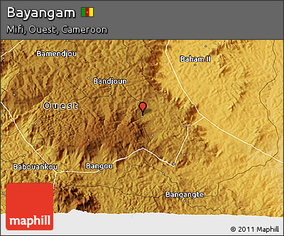 Physical 3D Map of Bayangam