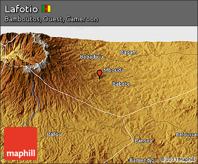 Physical 3D Map of Lafotio