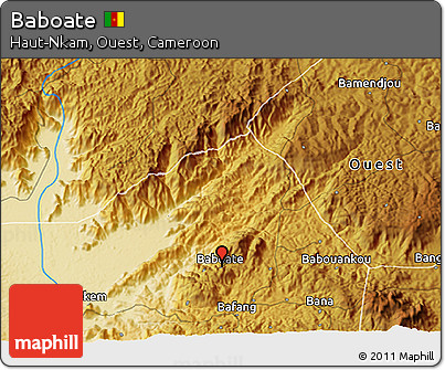 Physical 3D Map of Baboate