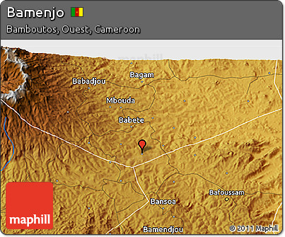 Physical 3D Map of Bamenjo