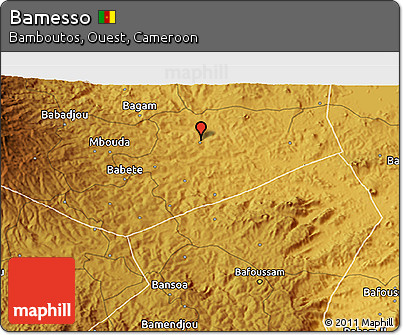 Physical 3D Map of Bamesso
