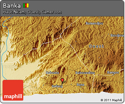Physical 3D Map of Banka