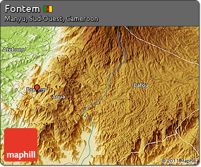 Physical 3D Map of Fontem
