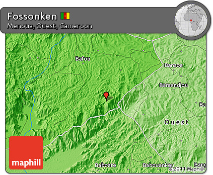 Political 3D Map of Fossonken