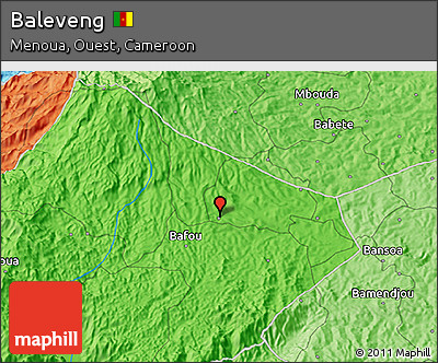 Political 3D Map of Baleveng