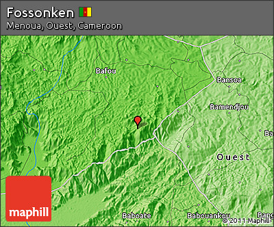 Political 3D Map of Fossonken