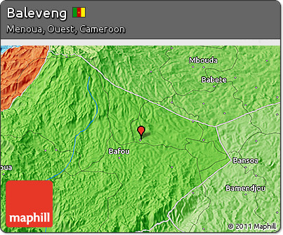 Political 3D Map of Baleveng