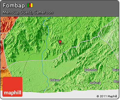 Political 3D Map of Fombap
