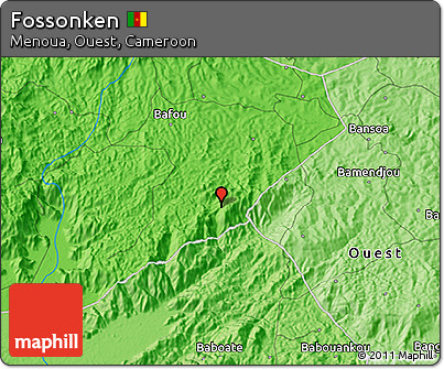 Political 3D Map of Fossonken