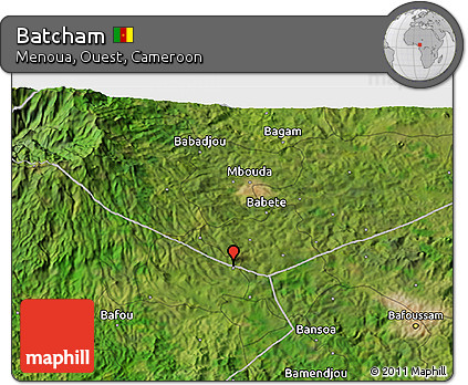 Satellite 3D Map of Batcham