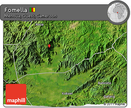 Satellite 3D Map of Fomella